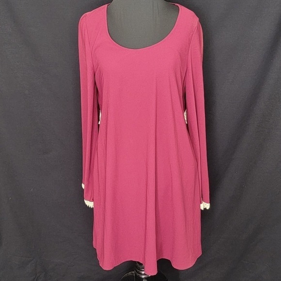 NWT Umgee Long Sleeve Open Back Dress S - Picture 2 of 11